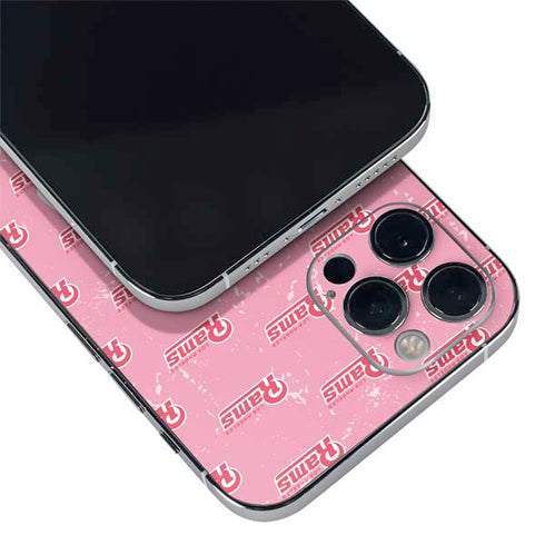 NFL Los Angeles Rams Pink Logo Blast iPhone 12 Pro Max Skin